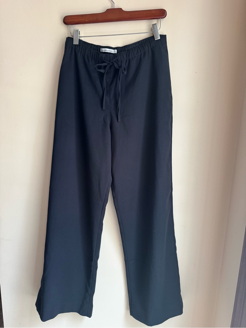 Abercrombie & Fitch Black Straight-Leg Pants